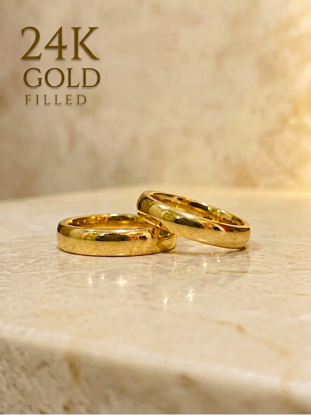24K Gold Couple Ring 2026
